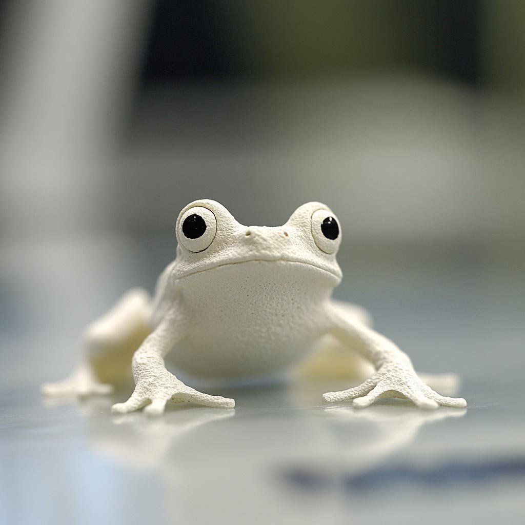 Frog with coral-like patterns and textures